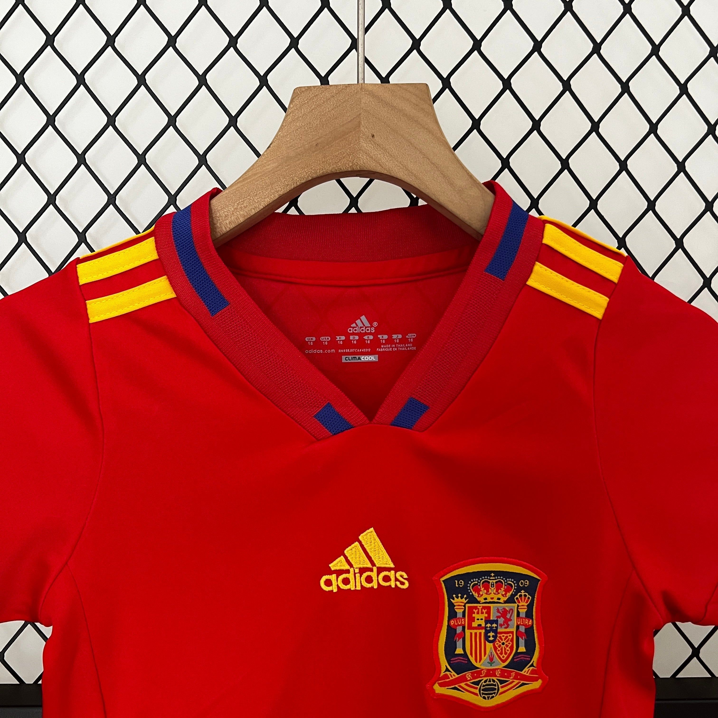 2010 Spain Kids Home Jersey