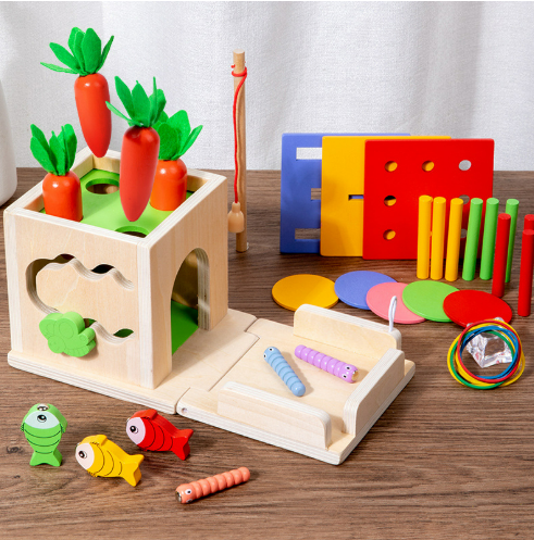 Activitycube – Montessori Wooden Learning Toy With 8 Activities For Babies From 6 Months