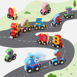 Toytrain – Magnetic Wooden Number Train For Early Learning And Creative Play
