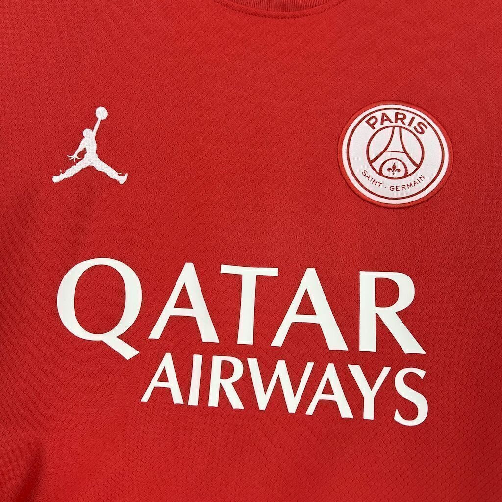 PSG Paris Saint Germain 2025-2026 x Jordan Red Special Shirt