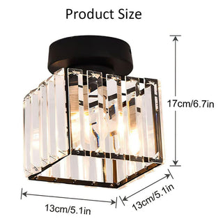Minimalist Black Flush Mount Ceiling Light for Hallways & Small Spaces